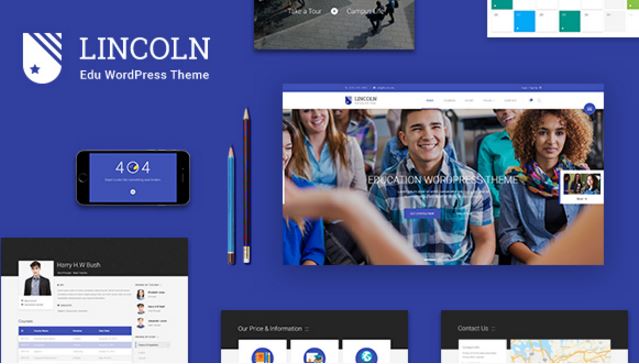 Lincoln - Education Material Design WordPress Theme