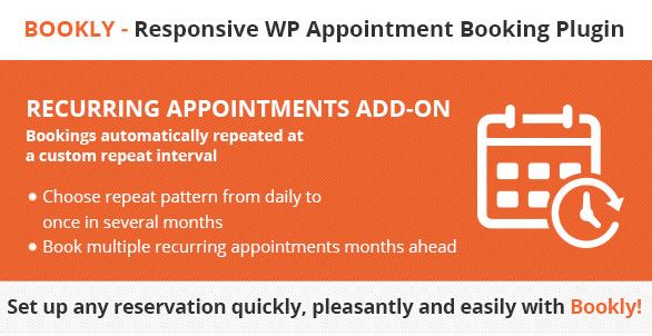 Bookly Recurring Appointments (Add-on